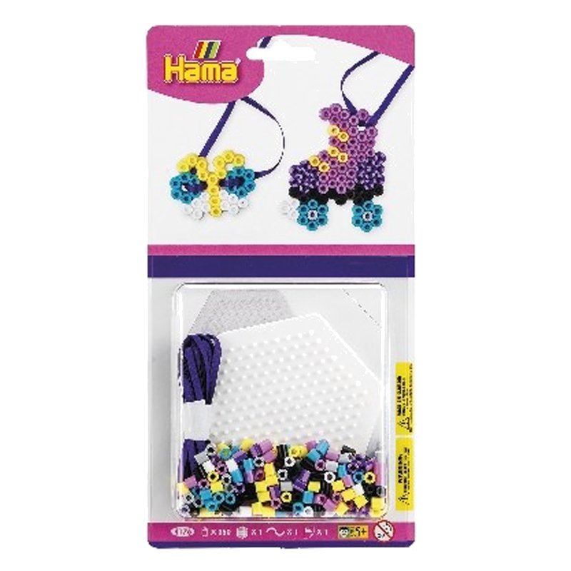 Hama midi perler blisterpakning, rulleskøjter Hama Børneneskartel.dk