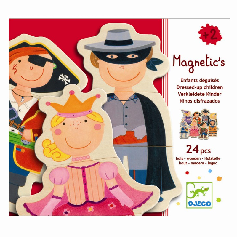 Djeco magneter, udklædte børn - Djeco - Børneneskartel.dk
